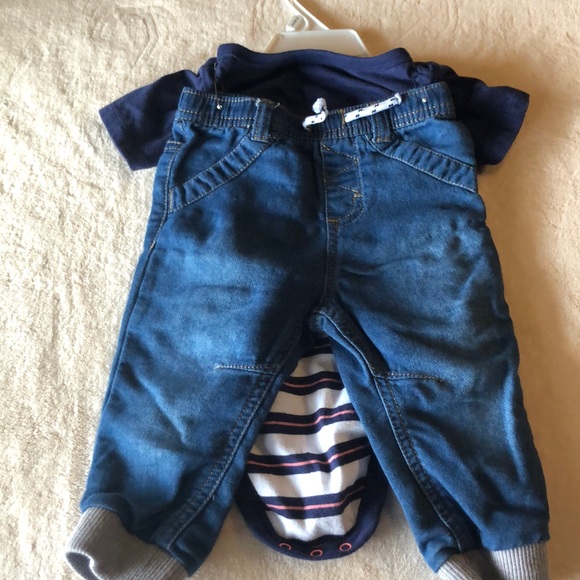 Baby boy shit and jeans set - Picture 2 of 2